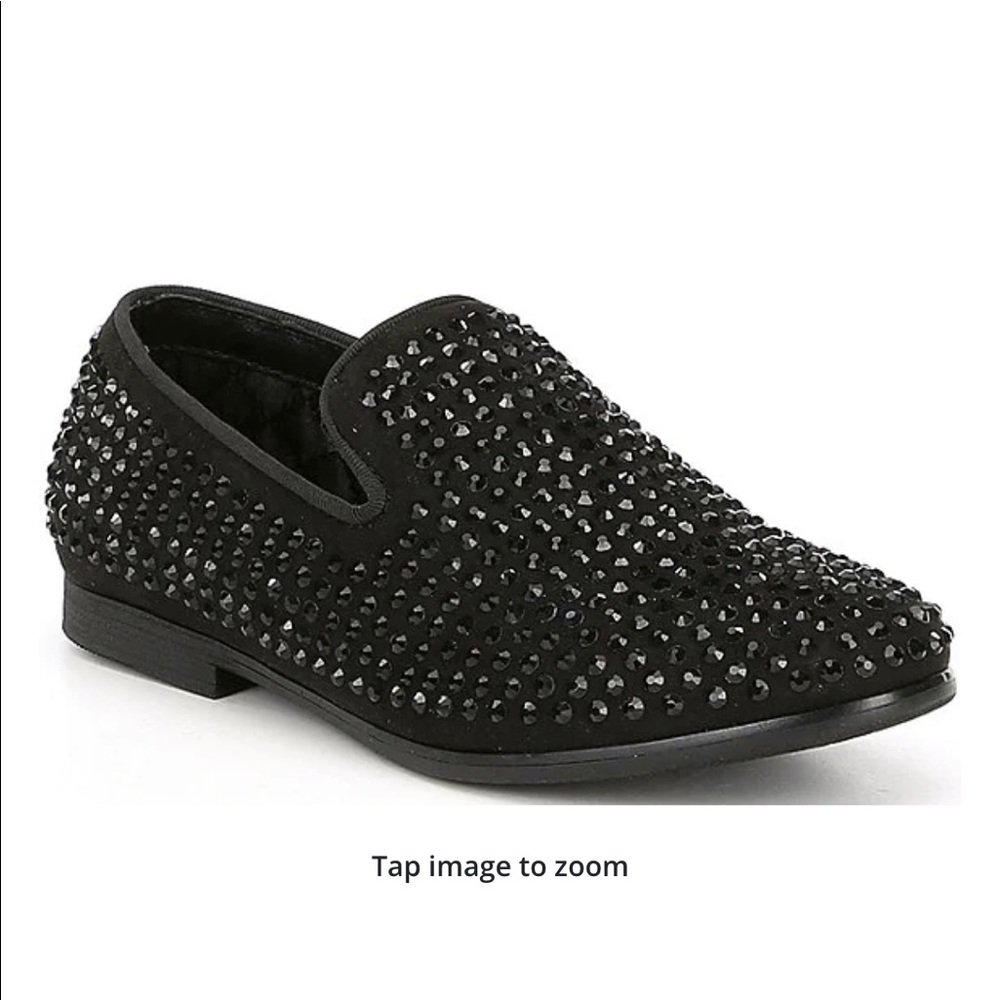 Steve Madden- Boys' B-Caviar Rhinestone Studded Slip-On Loafers (Youth)